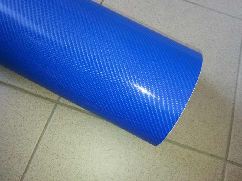 MODRÁ 4D KARBON CARBON FOLIE 152cm x 20m
