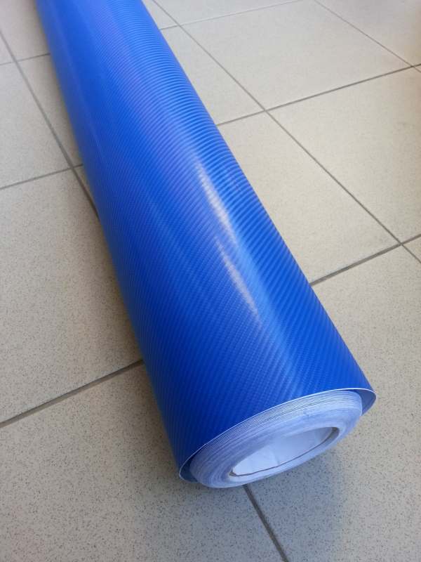 MODRÁ 4D KARBON CARBON FOLIE 152cm x 20m