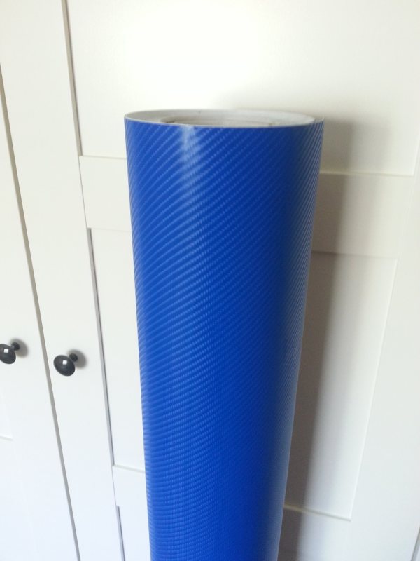 MODRÁ 4D KARBON CARBON FOLIE 152cm x 20m