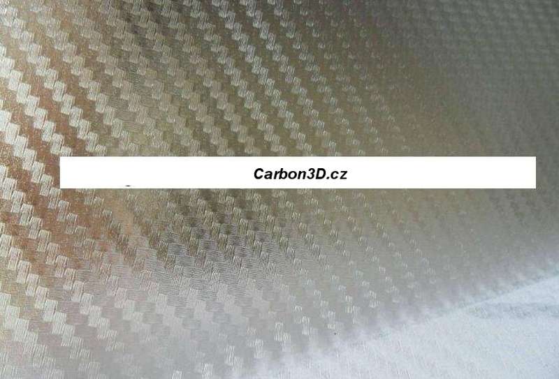 TRANSPARENTNÍ PRŮHLEDNÁ 3D CARBON KARBON FOLIE S KANÁLKY V LEPIDLE - 152cm x 4m