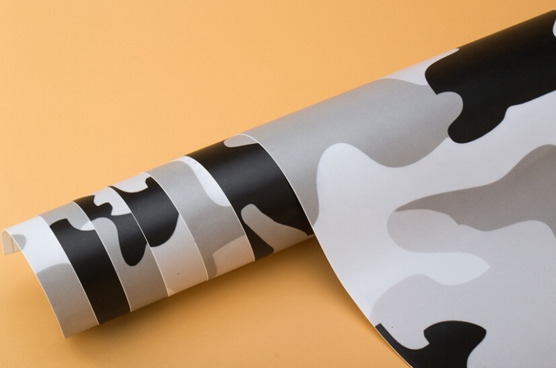 CAMO CLASIC BÍLÁ/ČERNÁ/ŠEDÁ 3D FOLIE 152cm x 15m