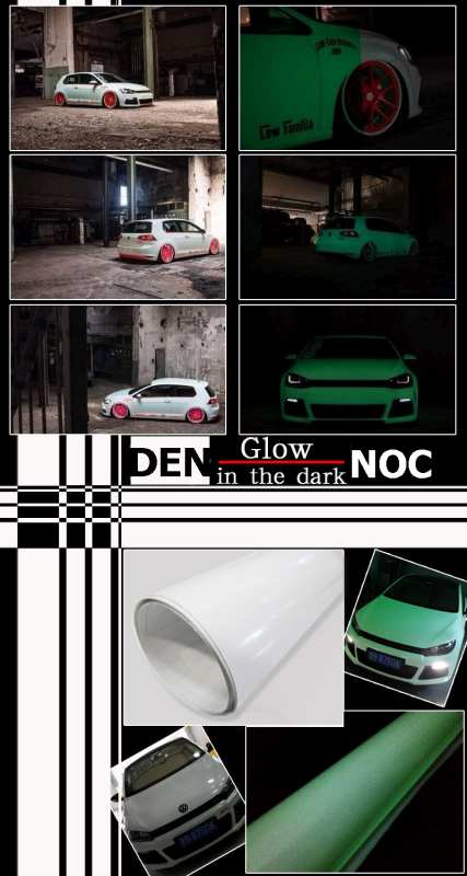 LUMINISCENČNÍ FOLIE ZELENÁ (SVÍTÍ VE TMĚ) - 152cm x 50cm