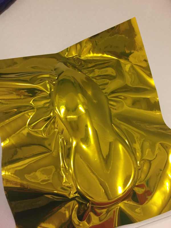 ZLATÁ CHROM FOLIE PREMIUM ROZTAŽITELNÁ 152cm x 50cm