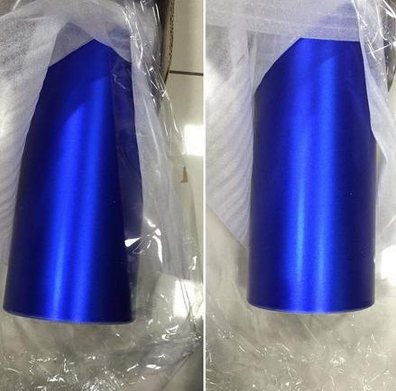 MODRÁ MATNÁ CHROM METALICKÁ 3D FOLIE 152cm x 5m