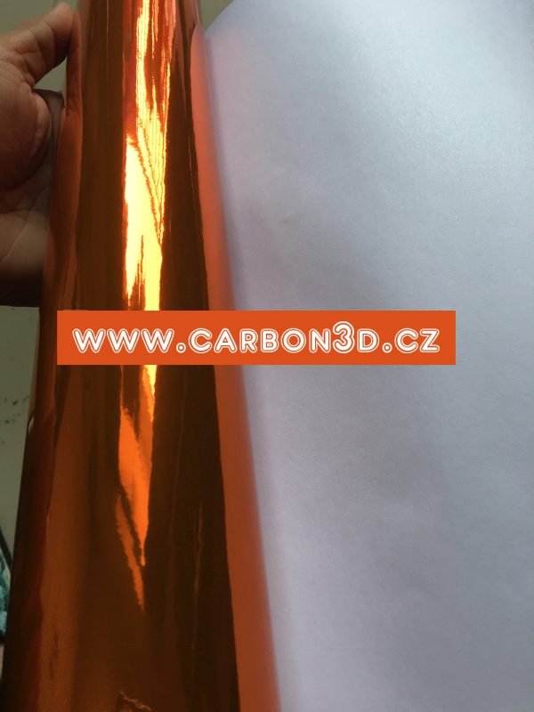 ORANŽOVÁ CHROM 3D FOLIE 152cm x 18m (ROZTAŽITELNÁ)