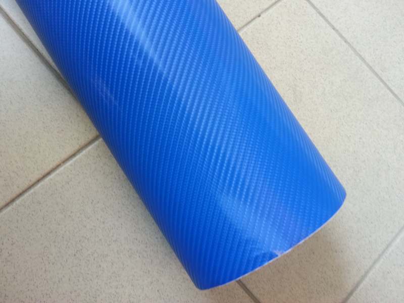 MODRÁ 4D KARBON CARBON FOLIE 152cm x 5m
