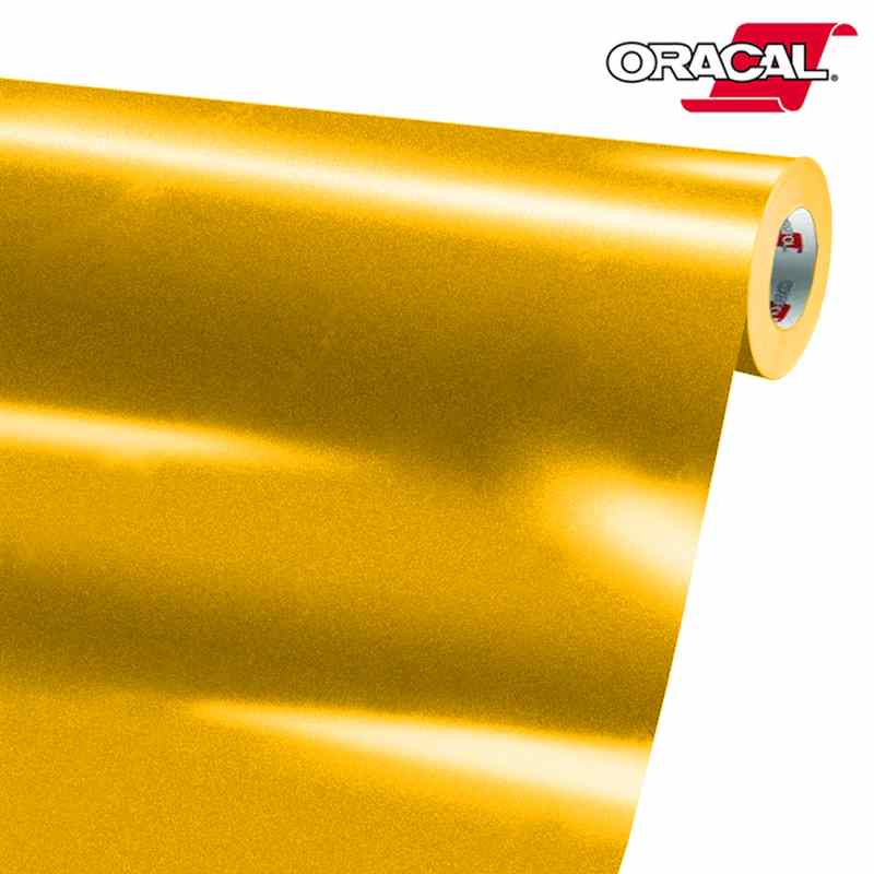 Žlutá reflexní samolepící folie 123cm x 10m