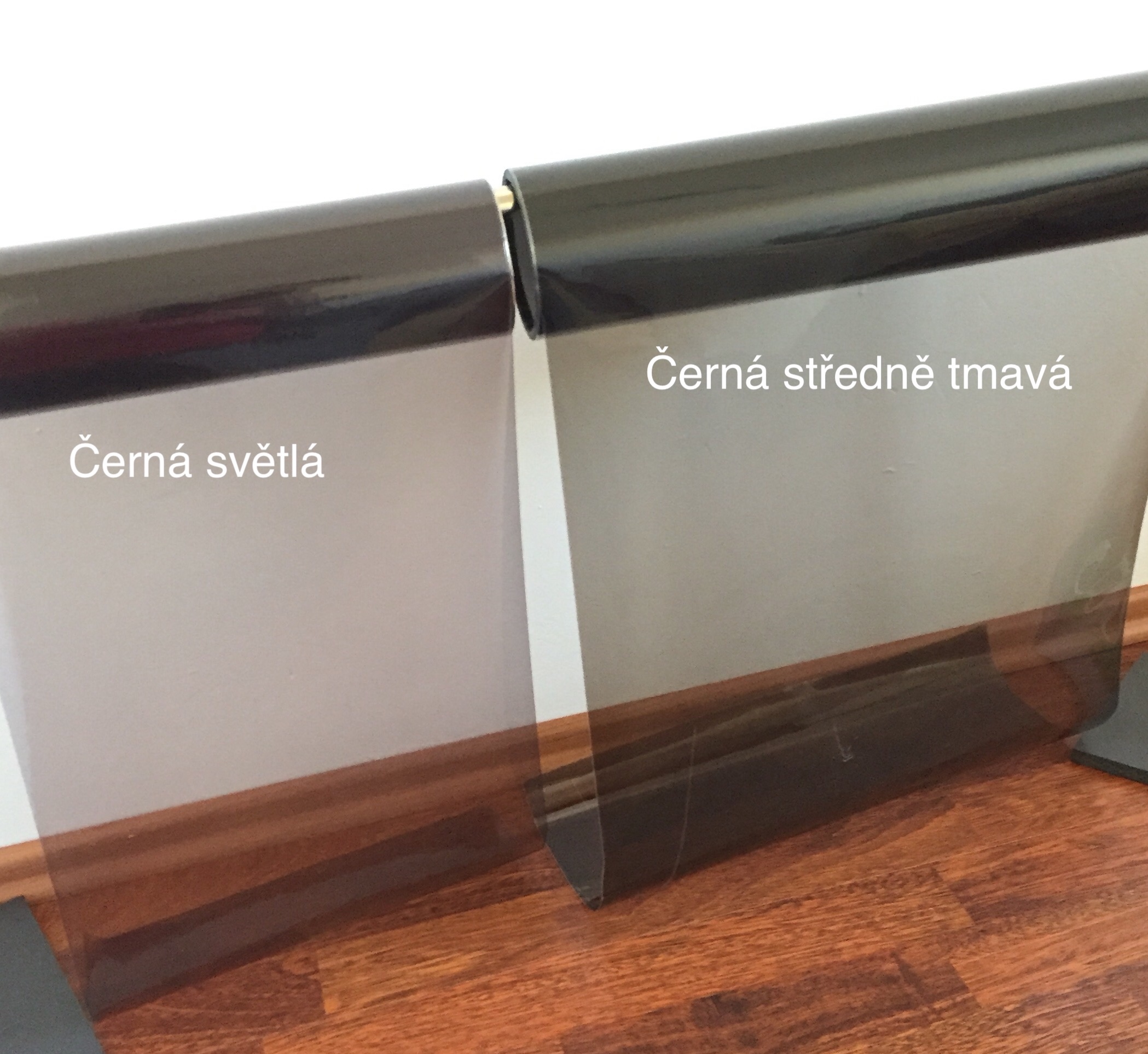 ČERNÁ KOUŘOVÁ STŘEDNĚ TMAVÁ FOLIE NA SVĚTLA 40cm x 5m