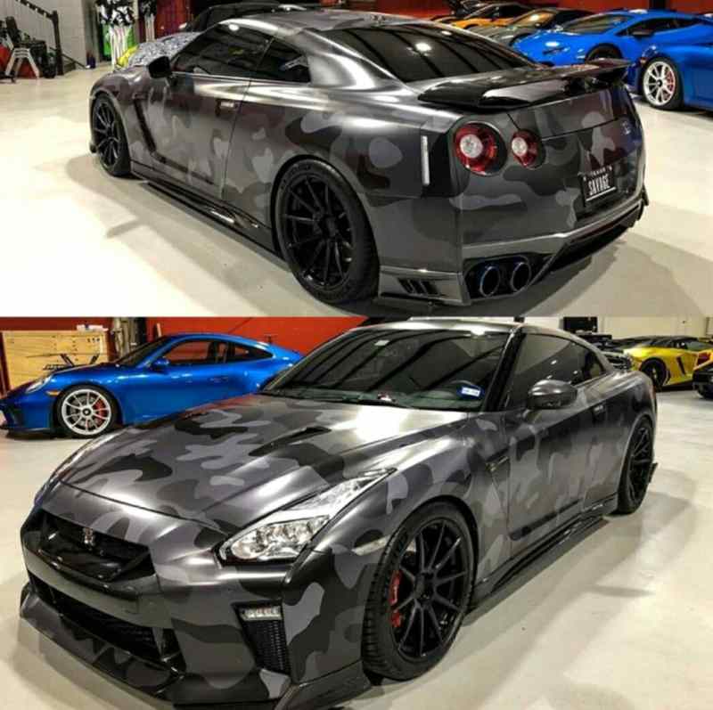 Maskáčová matná samolepicí folie K20 (velký vzor) 1.52m x 15m