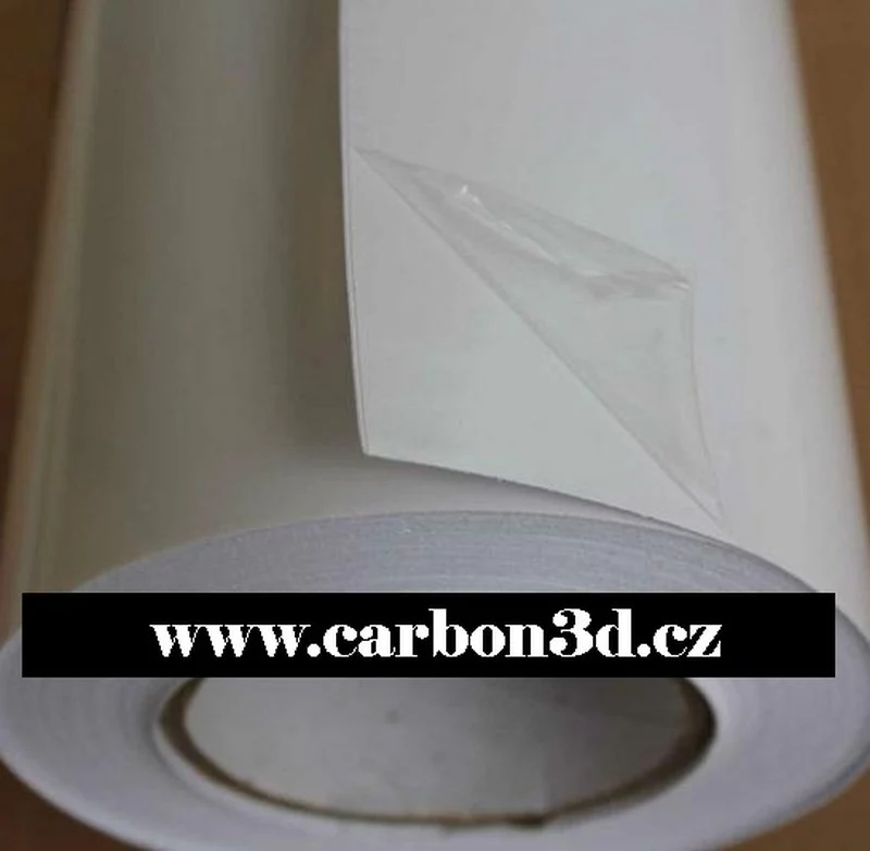 BÍLÁ EXTRA LESKLÁ 3D FOLIE S KANÁLKY V LEPIDLE 152cm x 20m