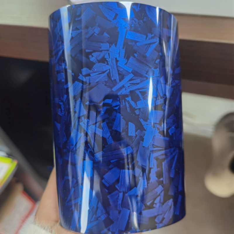Lesklá 3D Forged karbon folie Modrá 1.52m x 10m
