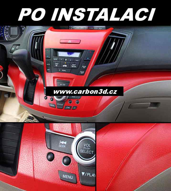ČERVENÁ SAMOLEPÍCÍ PVC FOLIE S IMITACÍ KŮŽE - 152cm x 10m