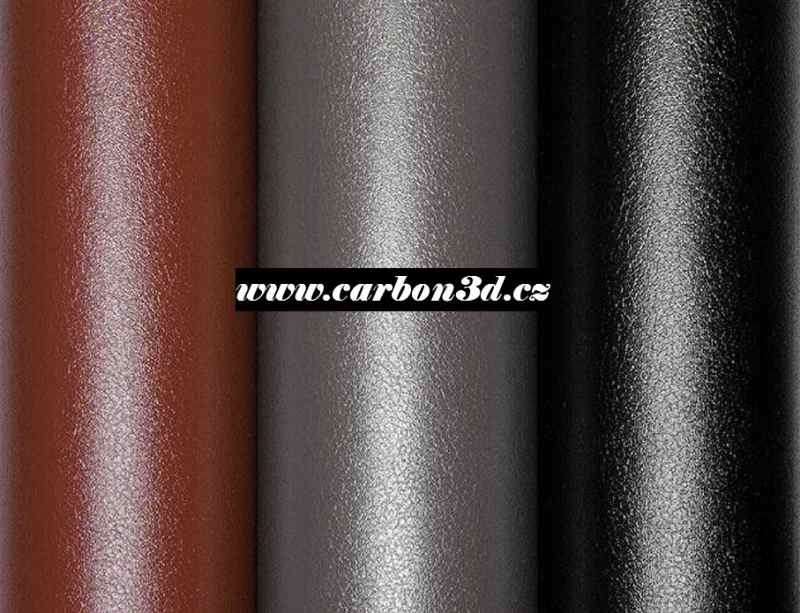HNĚDÁ SAMOLEPICÍ PVC FOLIE S IMITACÍ KŮŽE - 152cm x 3m