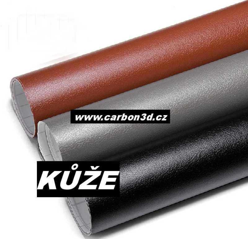HNĚDÁ SAMOLEPICÍ PVC FOLIE S IMITACÍ KŮŽE - 152cm x 15m 