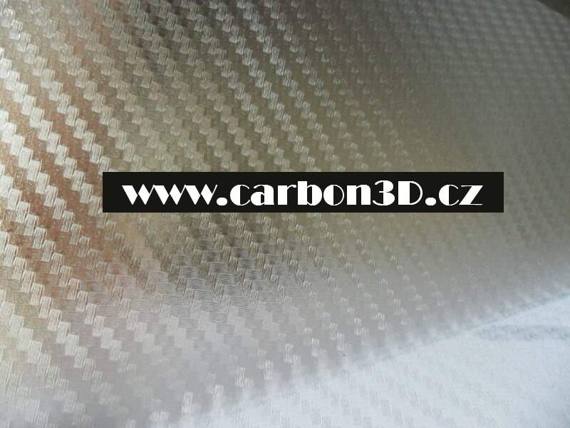 Transparentní 3D karbon samolepící folie - 127cm x 15m