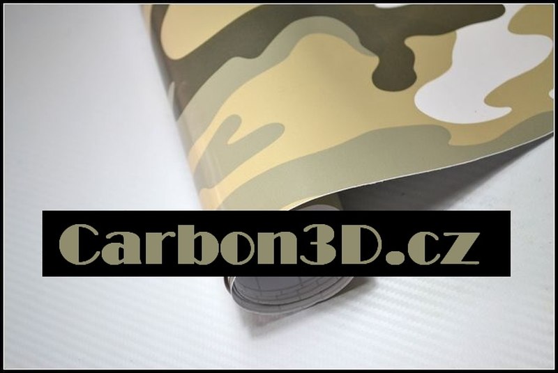 Zelená ARMY VZOR 02 folie - 152cm x 20m
