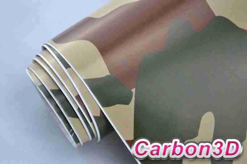 Zelená ARMY VZOR 03 folie - 152cm x 30m