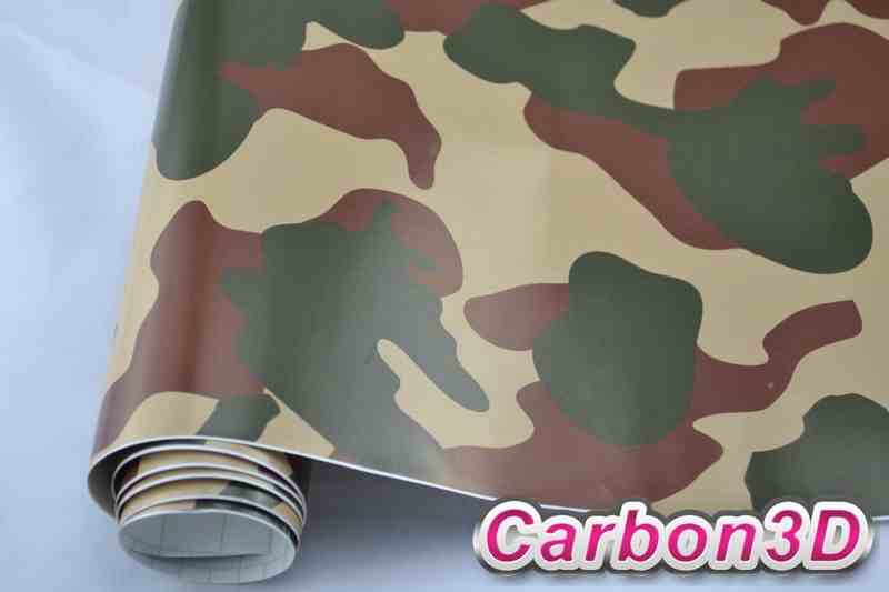 Zelená ARMY VZOR 03 folie - 152cm x 30m