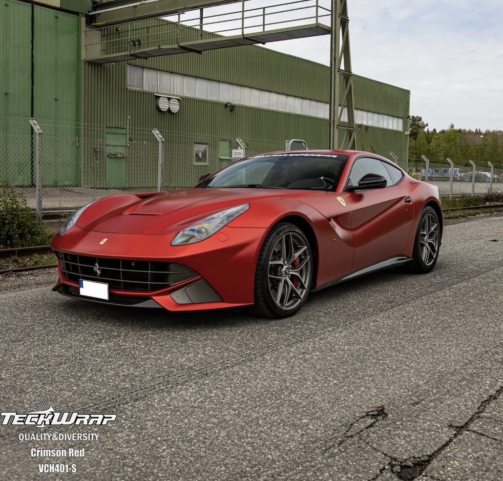 Satin Chrome Crimson Red 1.52m x 18m