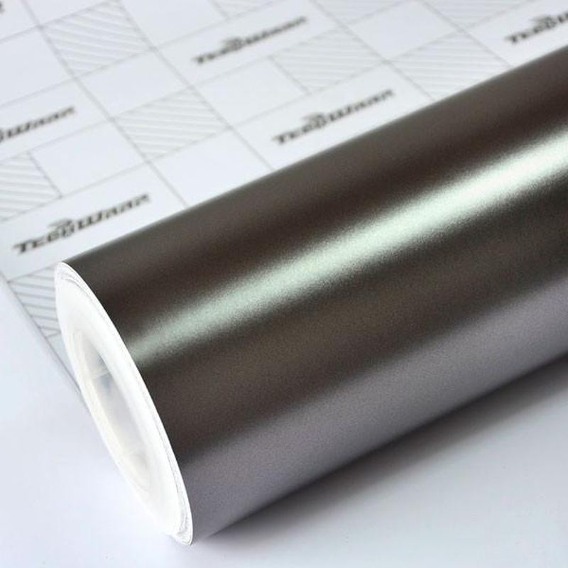 MATTE METALLIC GUNSMOKE GREY 152cm x 18m