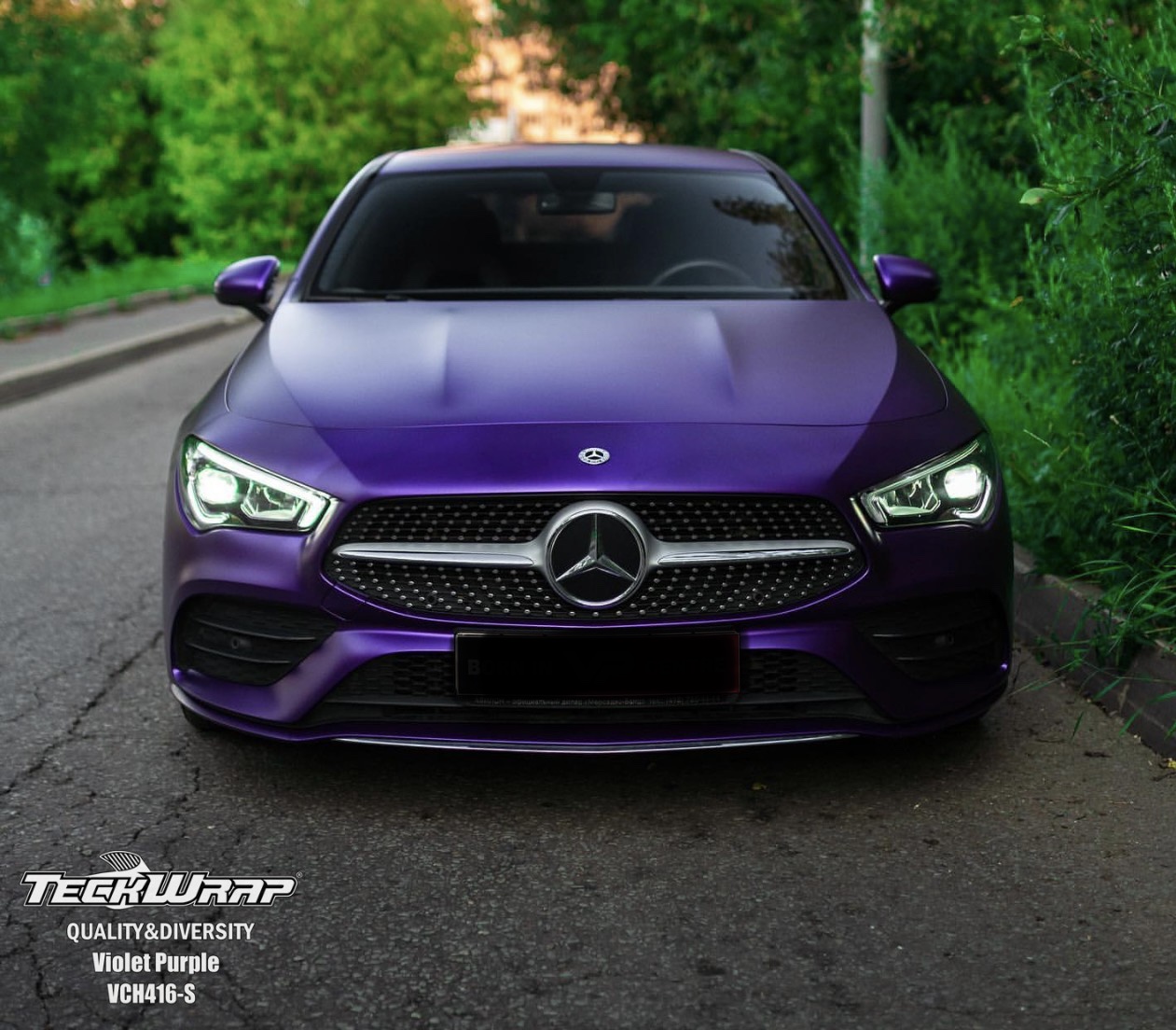Satin Chrome Violet Purple 1.52m x 18m