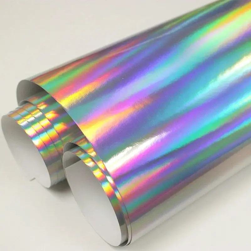 HOLOGRAFICKÁ DUHOVÁ PLOTROVÁ CHROM FOLIE 1.27m x 50m
