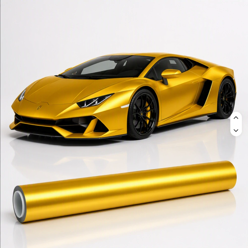 Barevná ochranná PPF fólie Matte Chrome – Gold Chrome | TPU 191 μm