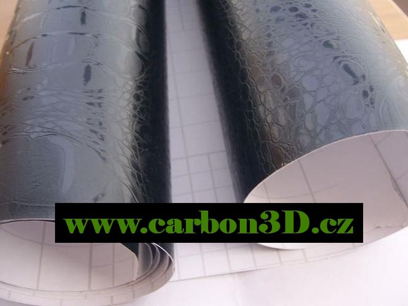 ČERNÝ KROKODÝL 3D FOLIE - 152cm x 30m