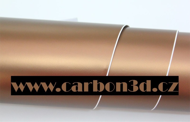 HNĚDÁ MATNÁ METALICKÁ 3D FOLIE - 152cm x 10m
