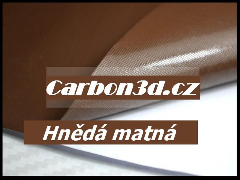 Hnědá matná 3D folie - 152cm x 10m