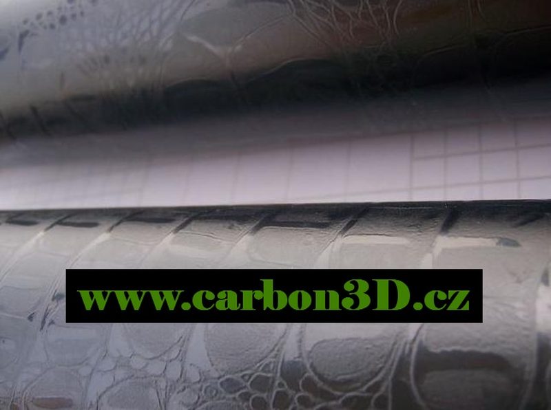 ČERNÝ KROKODÝL 3D FOLIE - 152cm x 30m