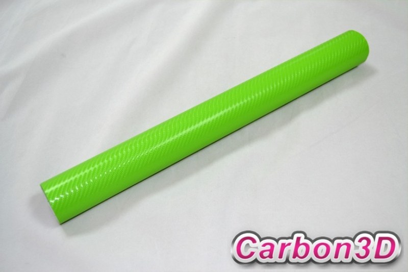ZELENÁ 4D KARBON FOLIE S KANÁLKY V LEPIDLE 152cm x 20m