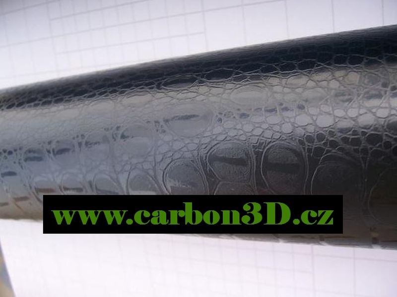 ČERNÝ KROKODÝL 3D FOLIE - 152cm x 30m