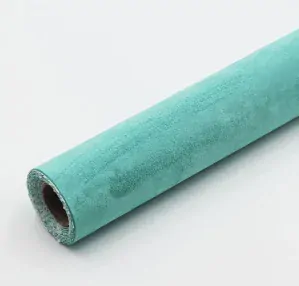 Tyrkysová samolepicí látka ((imitace broušené kůže Alcantara) 150cm x 2m