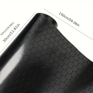 Černý HD Honey karbon 150cm x 50cm