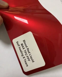 Blood Red Liquid MAX samoopravná TPU PPF folie 1.52m x 15m