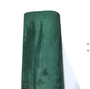 Tmavá zelená samolepicí látka (imitace Alcantary) 149cm x 3m