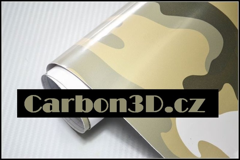 Zelená ARMY VZOR 02 folie - 152cm x 30m