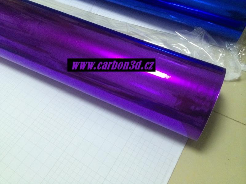 PURPUROVÁ CHROM FOLIE 152cm x 18m (ROZTAŽITELNÁ)