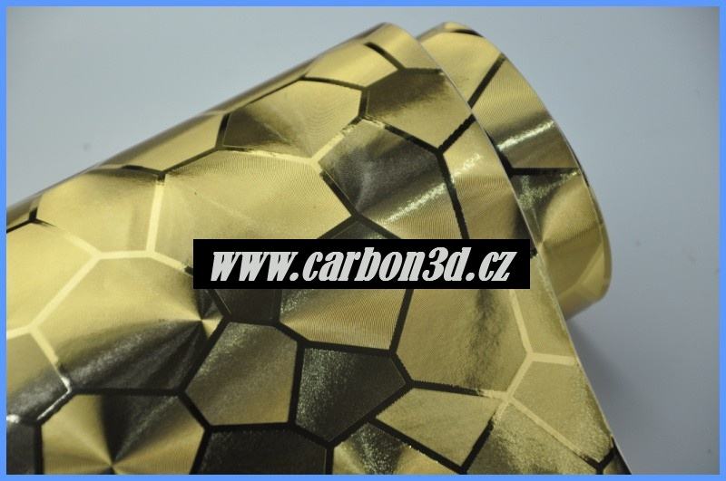 Gold cube 3D folie 152cm x 30m