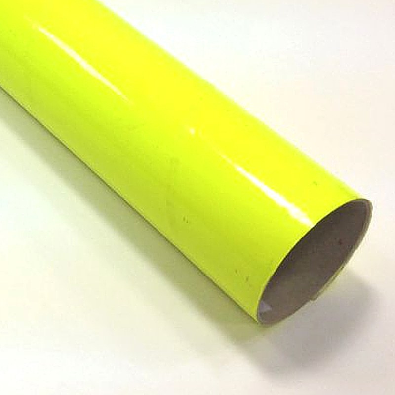 FLUORESCENTNÍ ŽLUTÁ FOLIE 50cm x 123cm