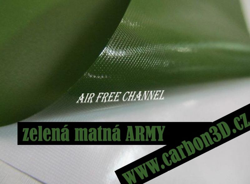 Zelená matná ARMY folie - 152cm x 9m