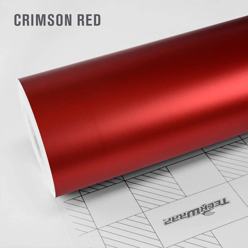 Satin Chrome Crimson Red 1.52m x 18m