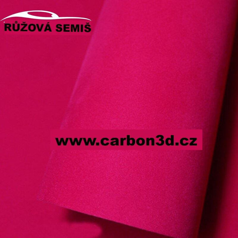 RŮŽOVÁ SEMIŠOVÁ SAMOLEPICÍ 3D FOLIE 135cm x 15m
