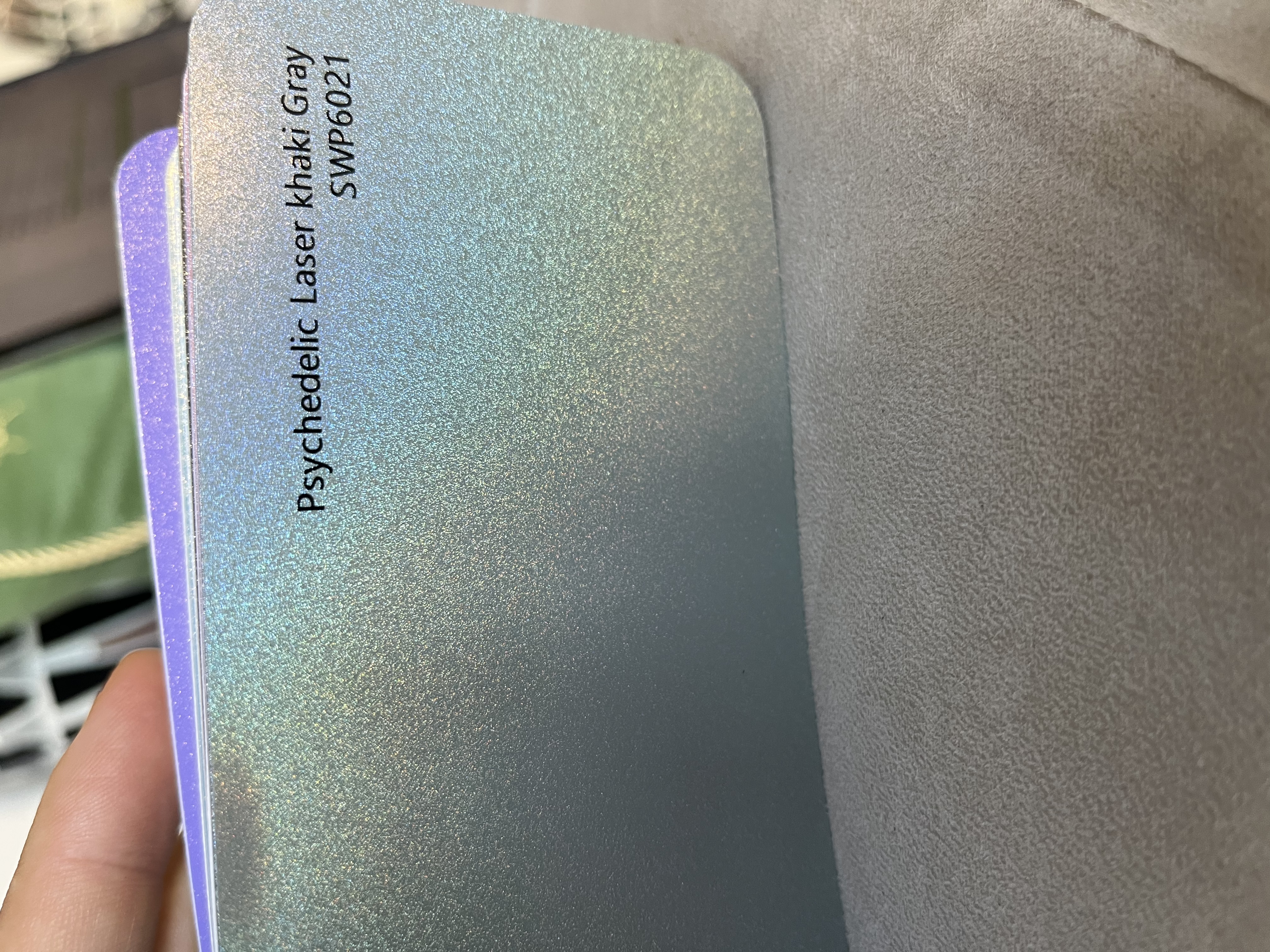 Psychedelic Laser Khaki Gray 1.52m x 18m