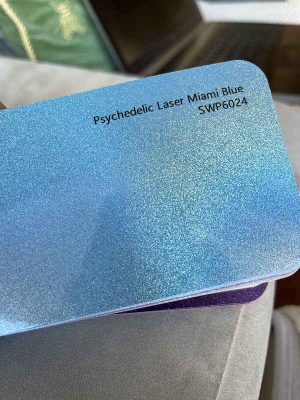 Psychedelic Laser Miami Blue 1.52m x 18m