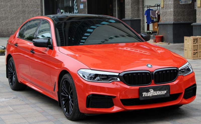 Super lesklá Teckwrap Lava Orange 1.52m x 18m