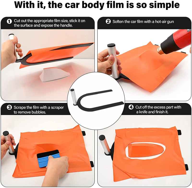 Držák folií U pro lepení např. zrcátek