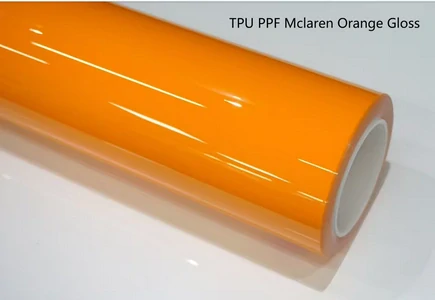 Oranžová lesklá samoopravná TPU PPF folie 1.52m x 15m