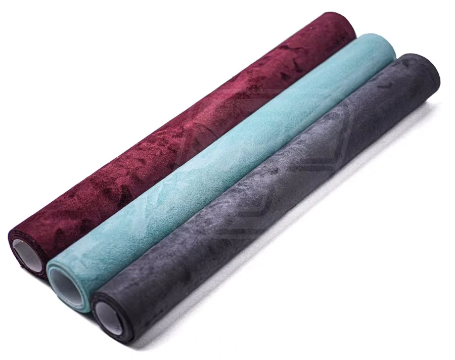 Vínová samolepicí látka (imitace Alcantary)